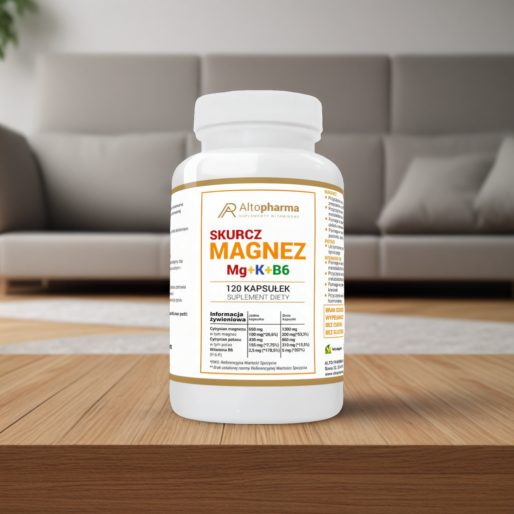 Magnez Skurcz Mg+K+B6 Forte Alto Pharma - 120 kapsułek