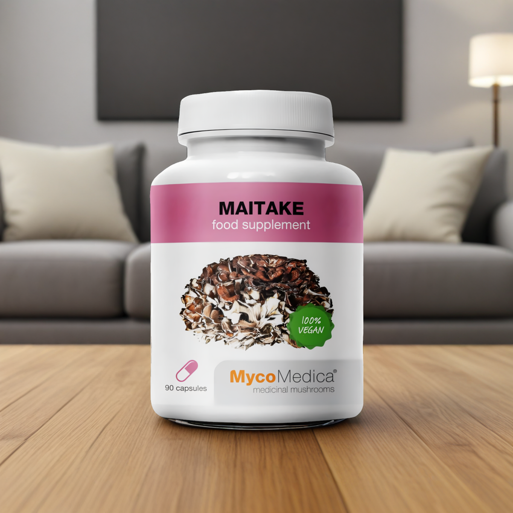 Maitake MycoMedica 500 mg - Wspiera prawidłowy metabolizm - 90 kapsułek