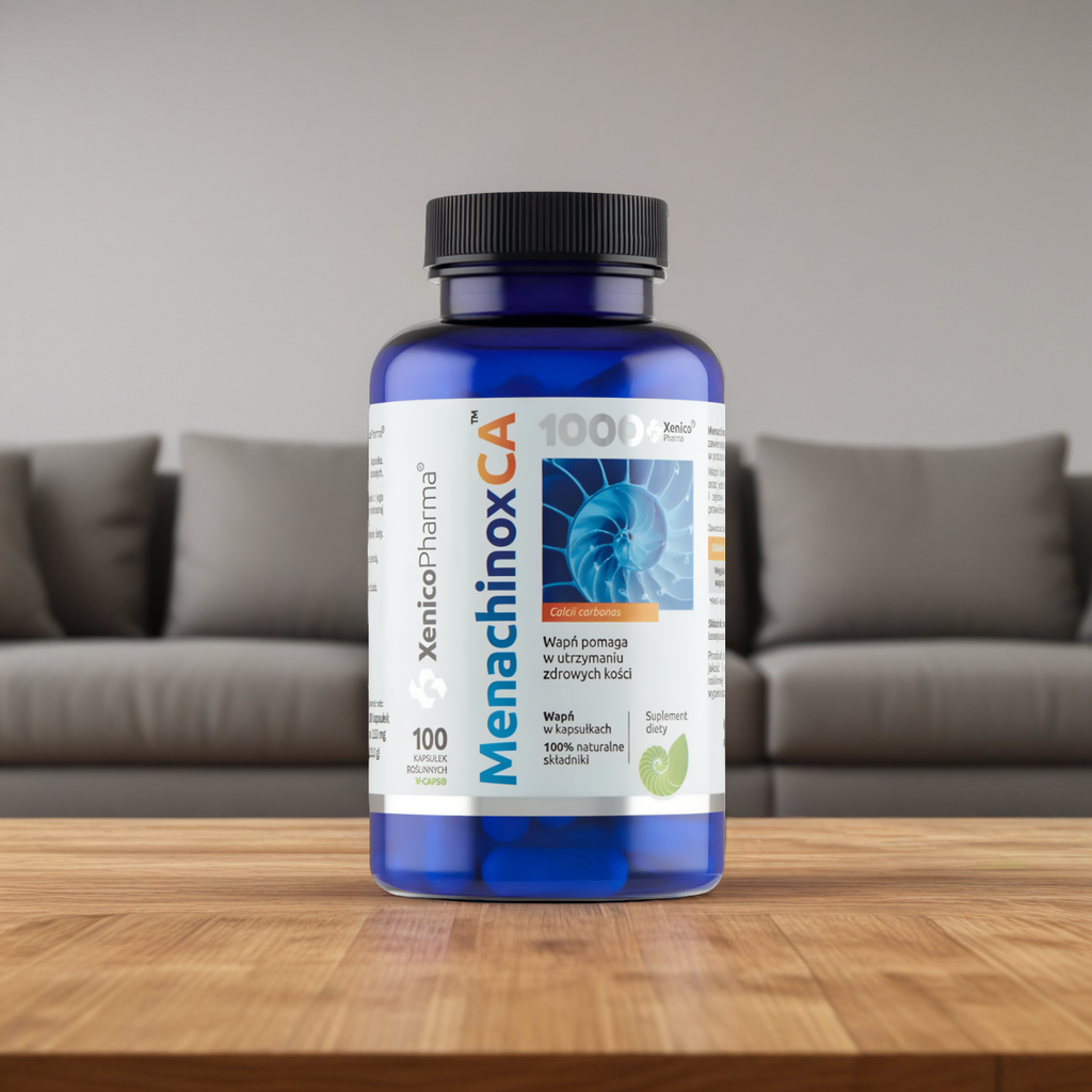 Menachinox CA 1000 Xenico Pharma - Naturalny wapń - 100 kapsułek
