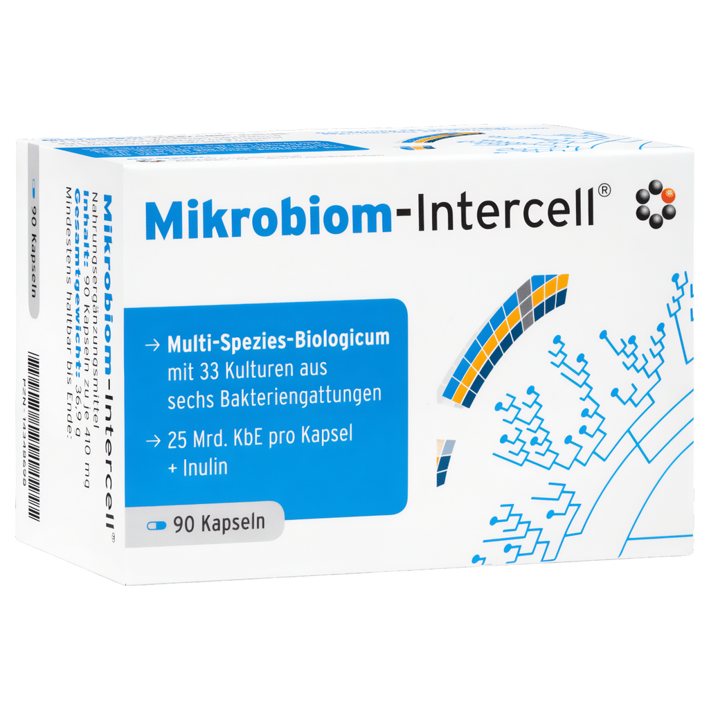 Mikrobiom Intercell Mitopharma - Probiotyki wspierające układ trawienny - 90 kapsułek