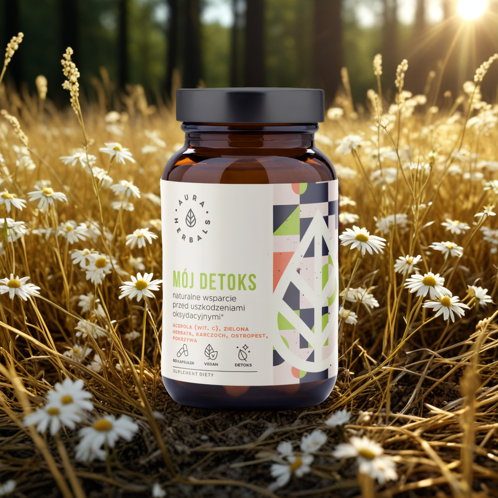 Mój Detoks Aura Herbals - Naturalne wsparcie podczas oczyszczania organizmu - 60 kapsułek