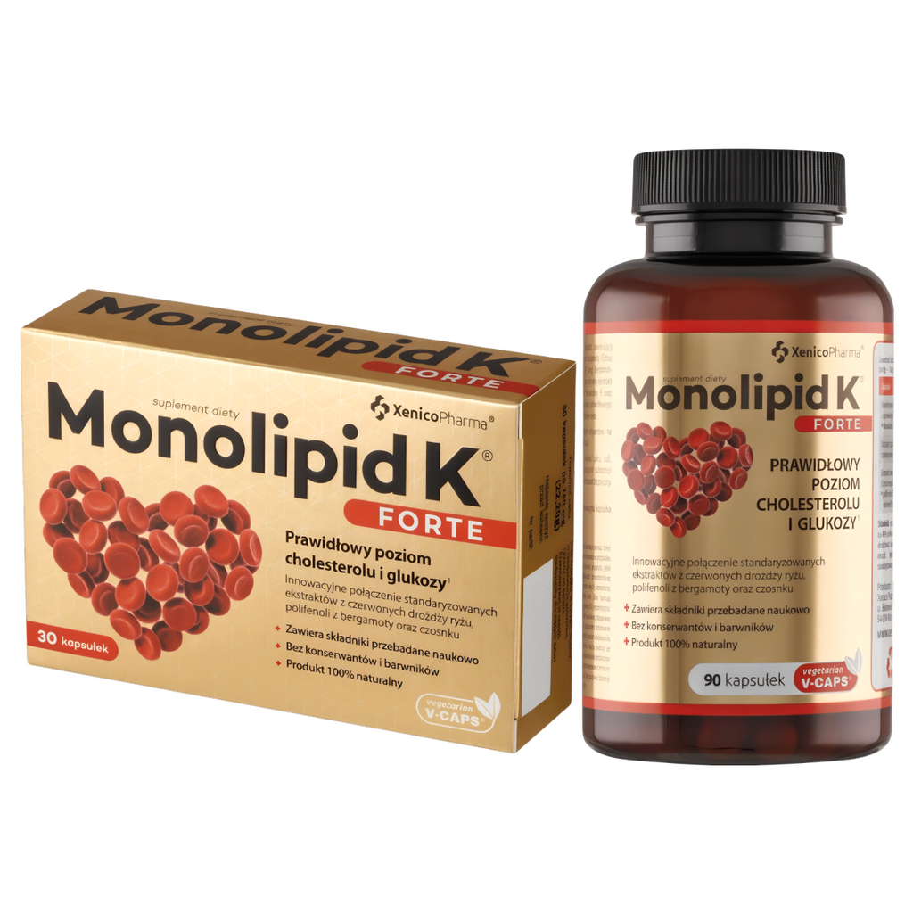 Monolipid K forte Xenico Pharma - Prawidłowy cholesterol (Opakowanie: 30-kapsulek)