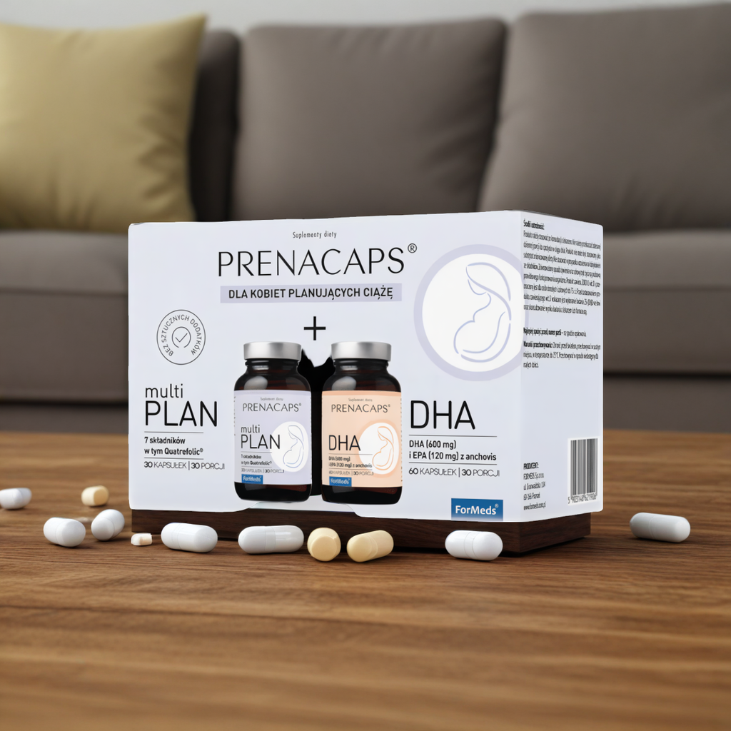 Multi plan DHA Prenacaps Formeds - Zestaw dla kobiet planujących ciążę - 2 x 60 kapsułek