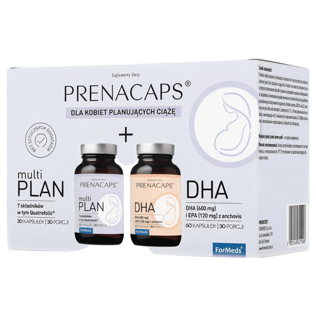 Multi plan DHA Prenacaps Formeds - Zestaw dla kobiet planujących ciążę - 2 x 60 kapsułek
