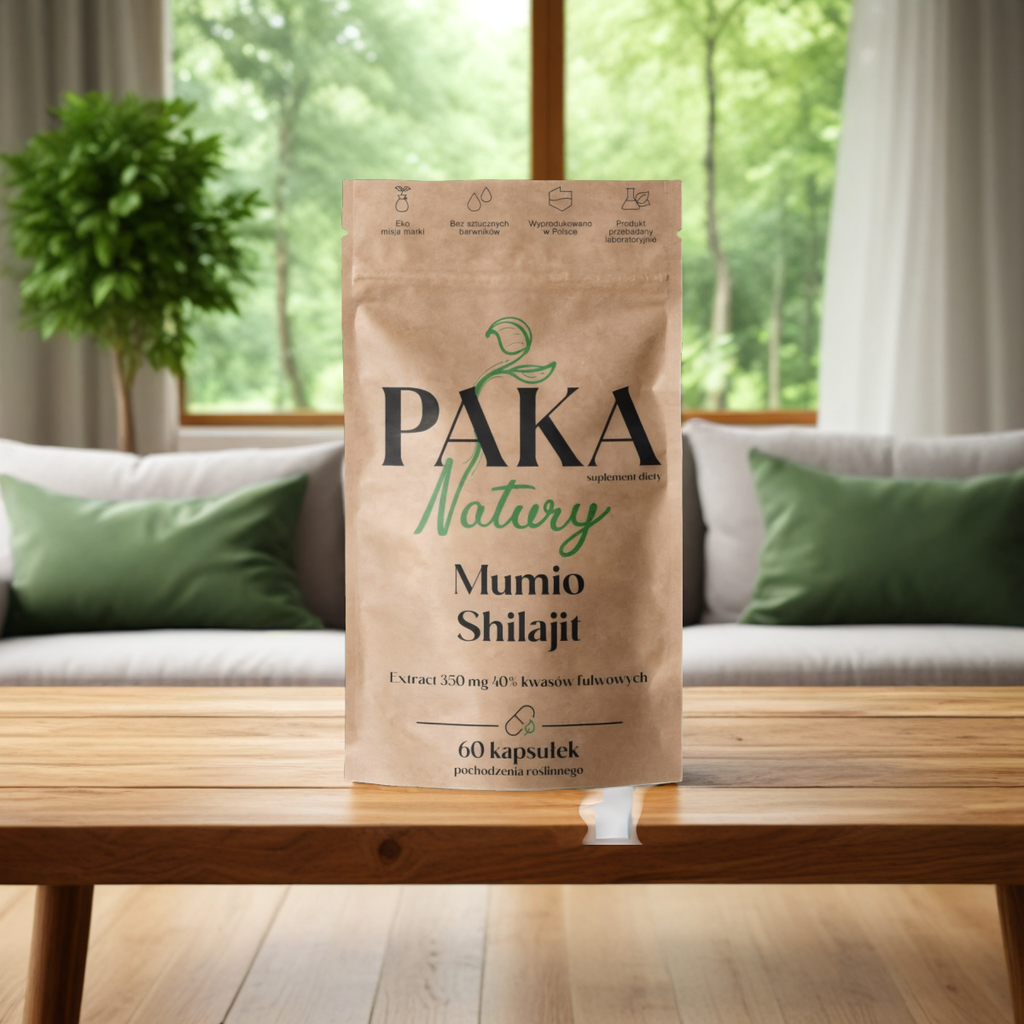 Mumio Shilajit Paka Natury - Wsparcie organizmu - 60 kapsułek