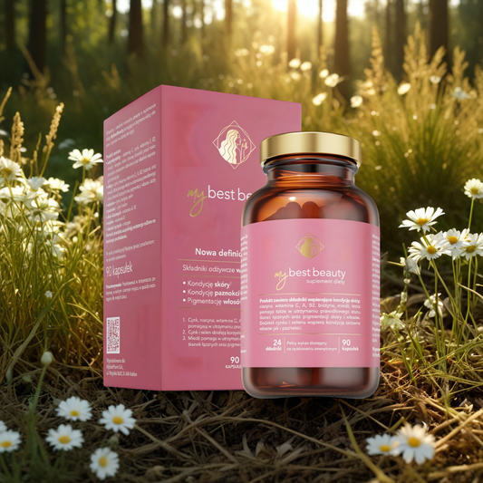 MyBestBeauty Wspiera kondycję włosów, skóry i paznokci MyBestPharm - 90 kapsułek
