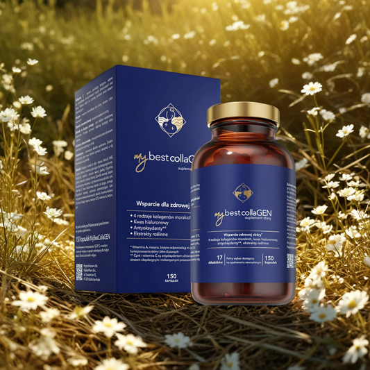 MyBestCollaGEN Wspiera jędrność i dobrą kondycję skóry MyBestPharm - 150 kapsułek
