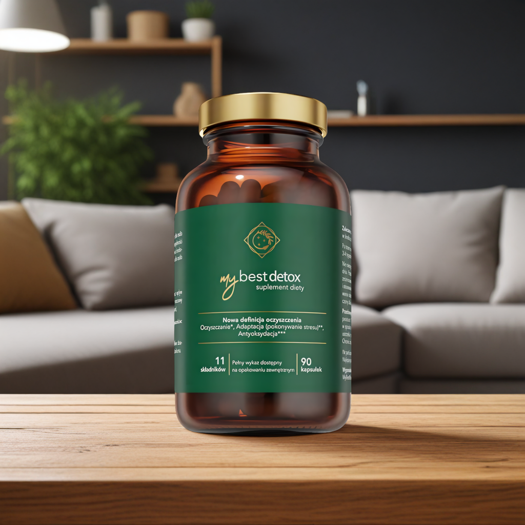 MyBestDetox Oczyszcza organizm z toksyn i wolnych rodników MyBestPharm - 90 kapsułek