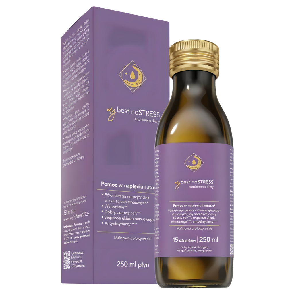 MyBestNoSTRESS Wpływa na zdolność radzenia sobie ze stresem MyBestPharm - 250 ml