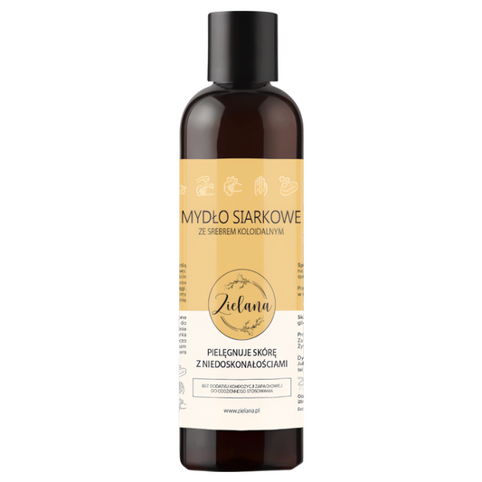 Mydło siarkowe Zielana - W walce z wypryskami i łojotokiem -250 ml