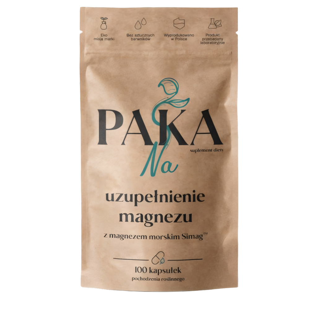 Na uzupełnienie magnezu Paka Natury - Magnez morski - 100 kapsułek