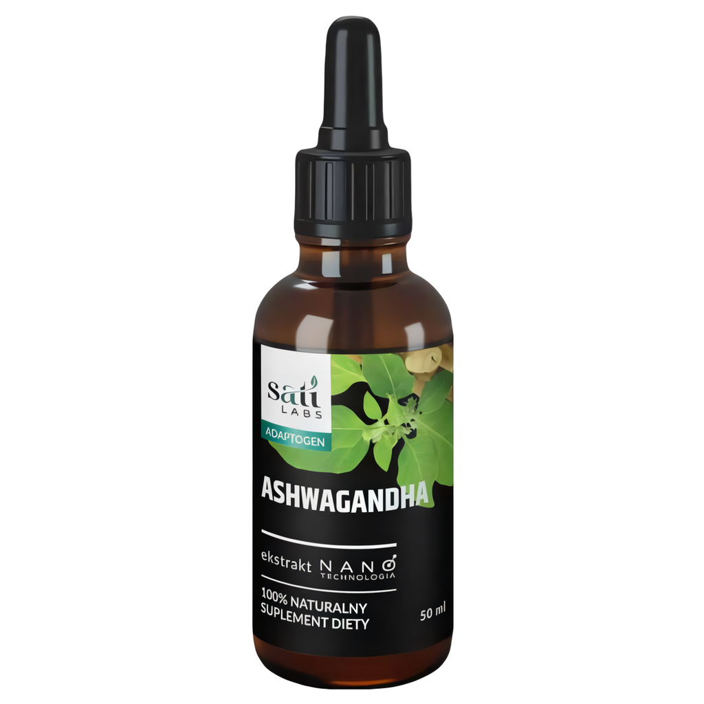 Nano Ashwagandha SATI Labs - Pomaga organizmowi radzić sobie ze stresem - 50 ml
