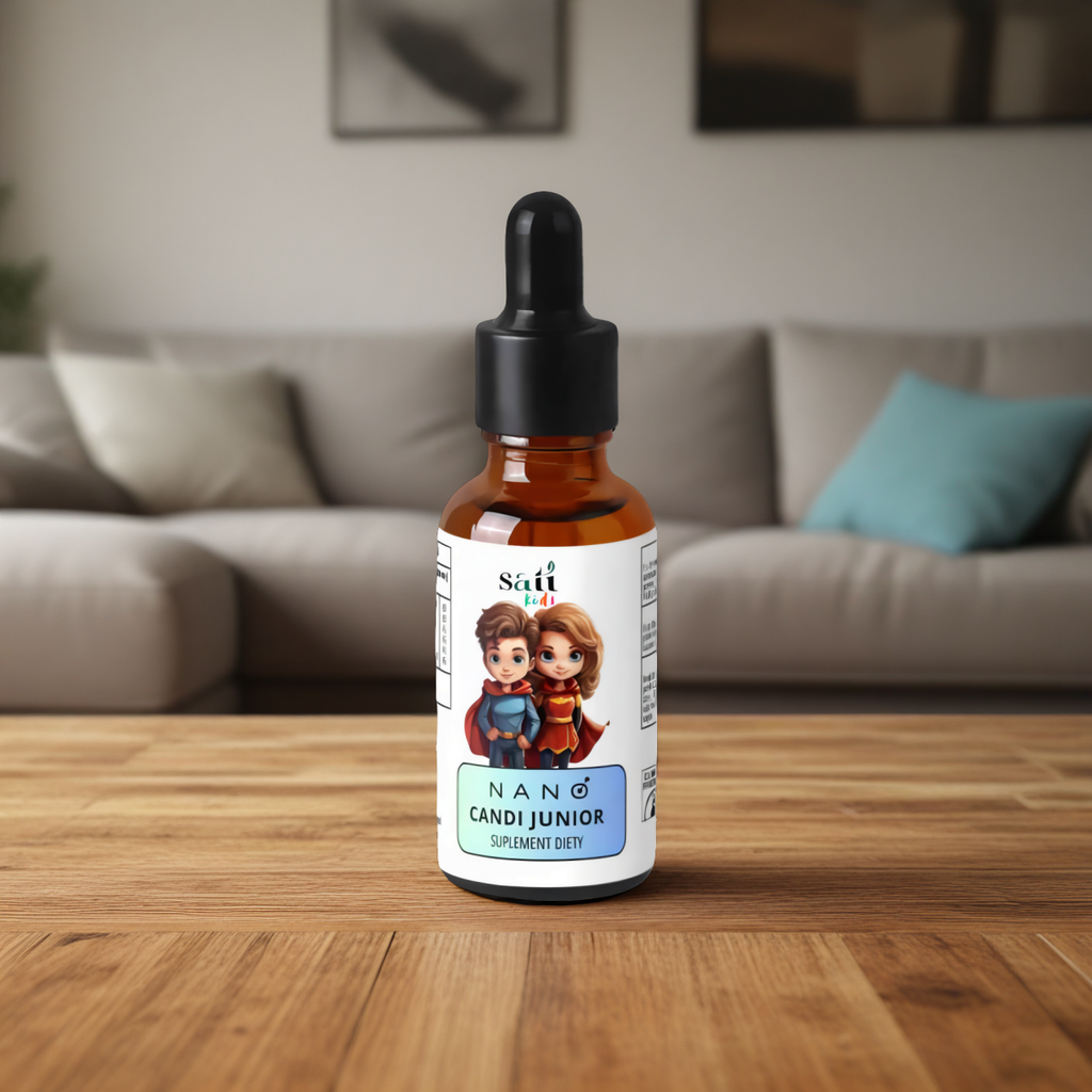 Nano Candi Junior SATI Labs - Naturalne wsparcie organizmu, dzieci bez candida - 50 ml