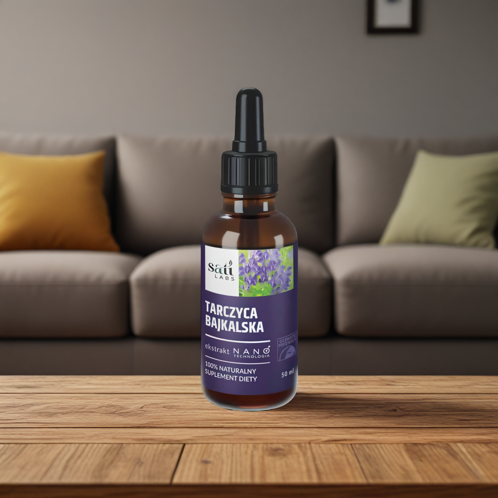 Nano Tarczyca bajkalska SATI Labs - Wspomaga mózg i serce - 50 ml