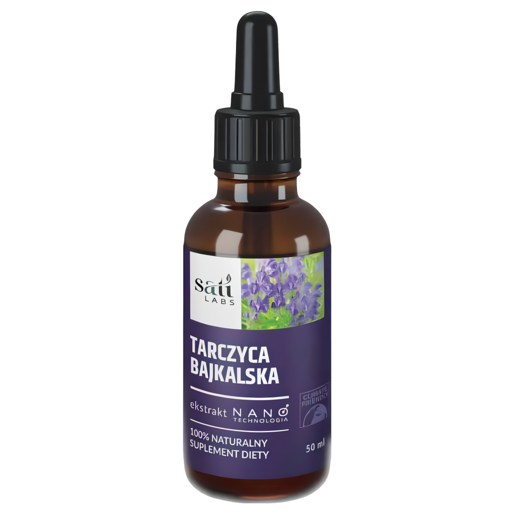 Nano Tarczyca bajkalska SATI Labs - Wspomaga mózg i serce - 50 ml