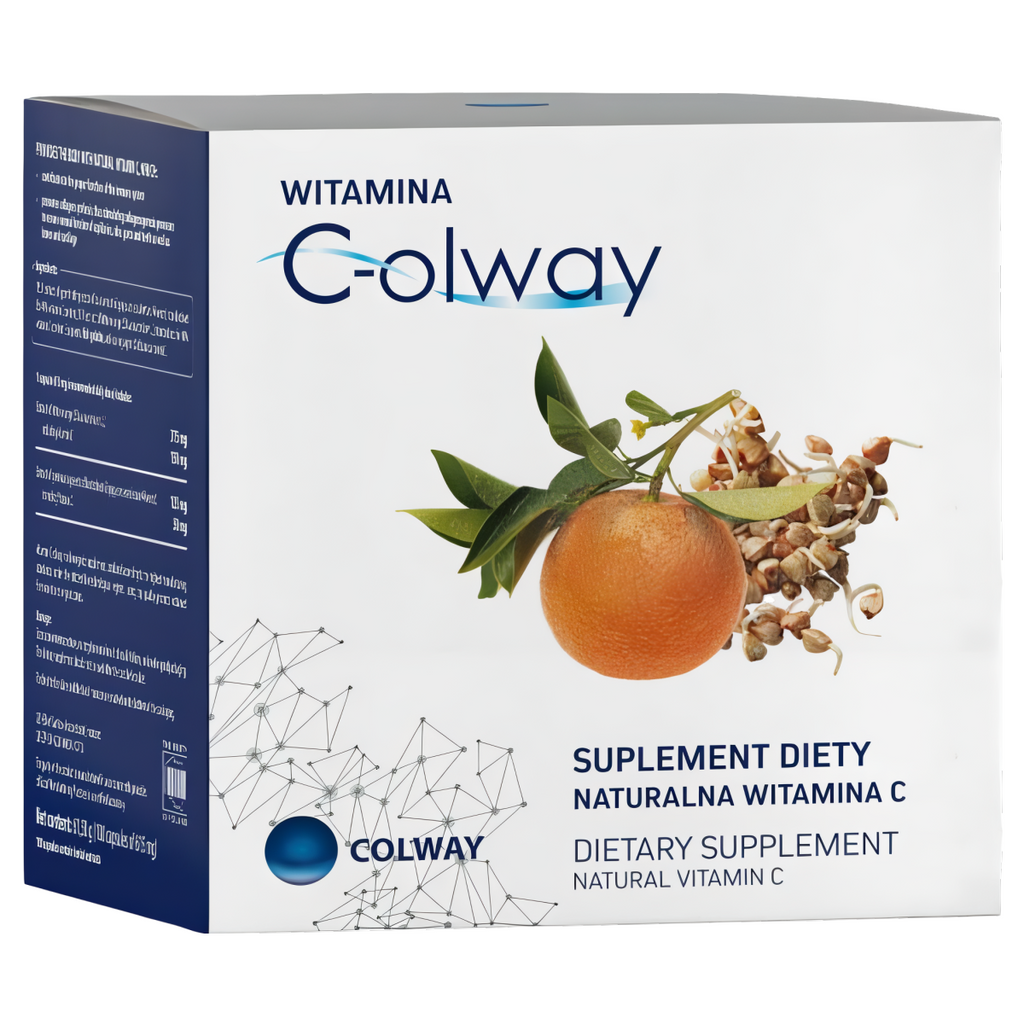 Naturalna Witamina C 100% pozyskiwana z roślin Colway - 100 kapsułek
