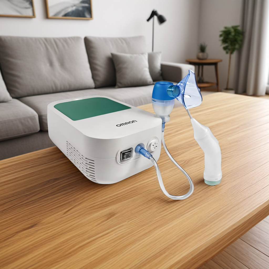 Nebulizator kompresorowy z aspiratorem do nosa 2 w 1 Omron DuoBaby NE-C301-E