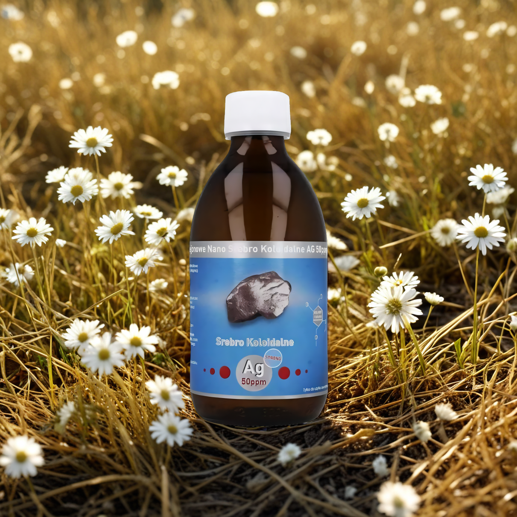 Niejonowe Nano Srebro Koloidalne Strong AG 50 ppm Vitacolloids - 300 ml