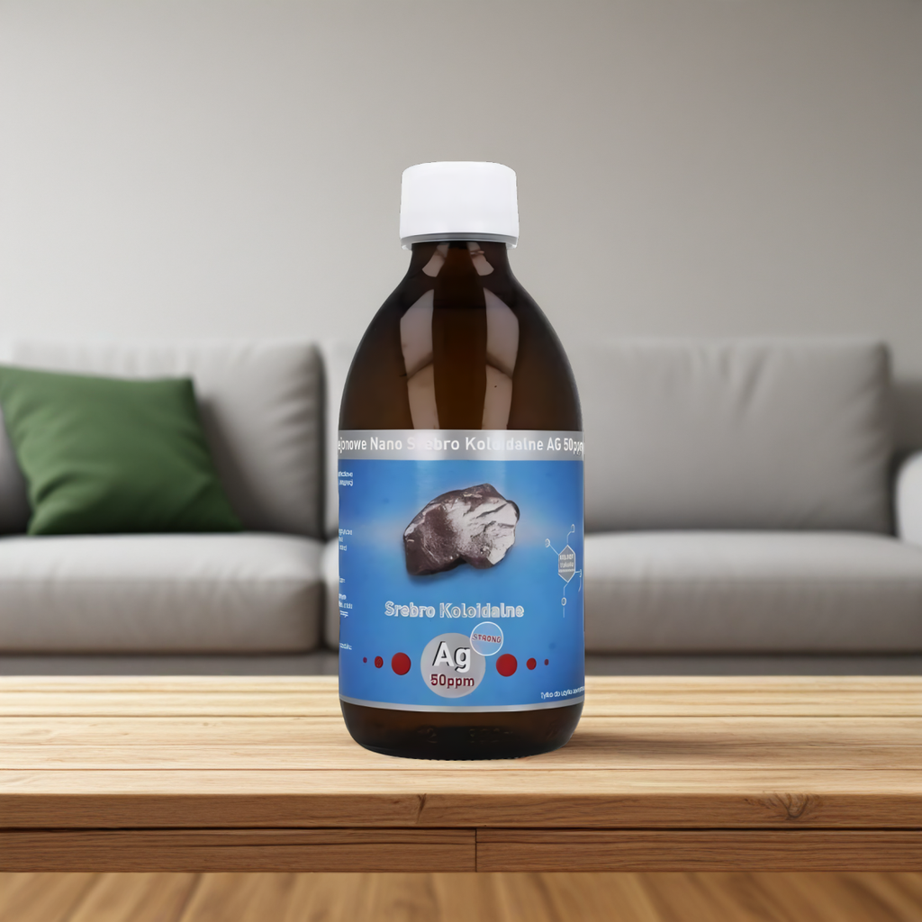Niejonowe Nano Srebro Koloidalne Strong AG 50 ppm Vitacolloids - 300 ml