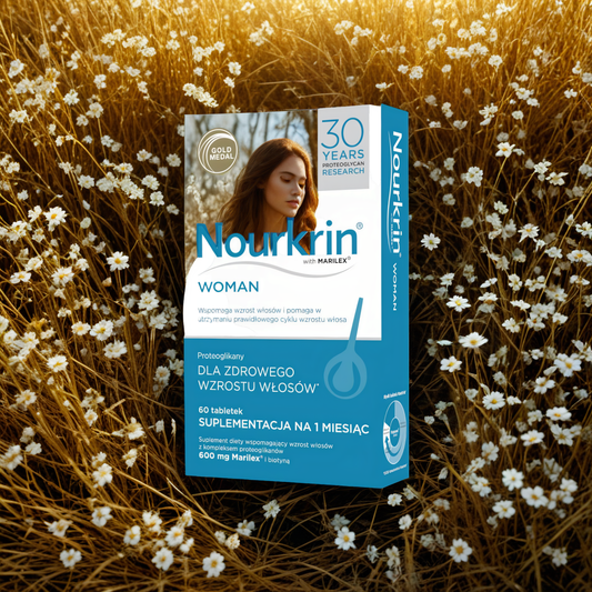 Nourkrin WOMAN - Naturalne wsparcie dla zdrowych i mocnych włosów dla kobiet - 60 tabletek