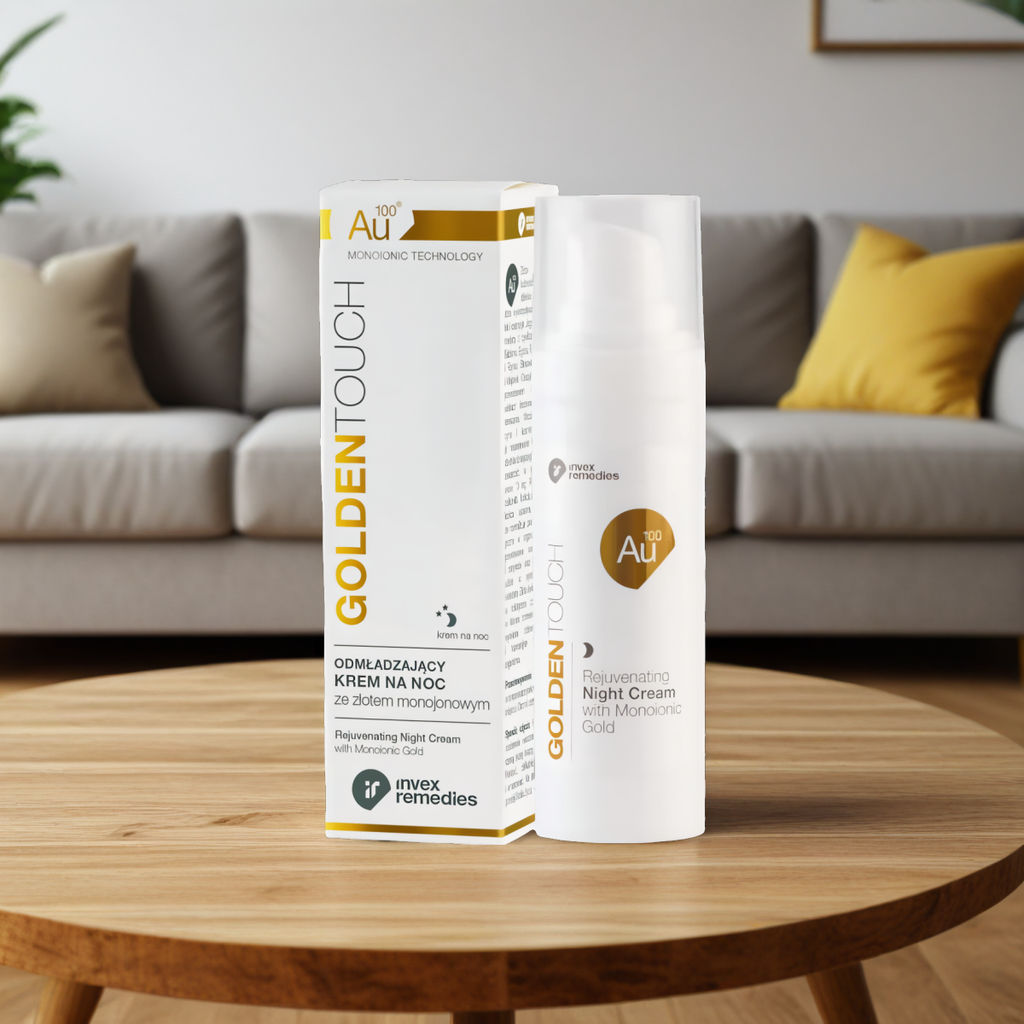 Odmładzający krem na noc ze złotem monojonowym Au100 Invex Remedies - 30 ml