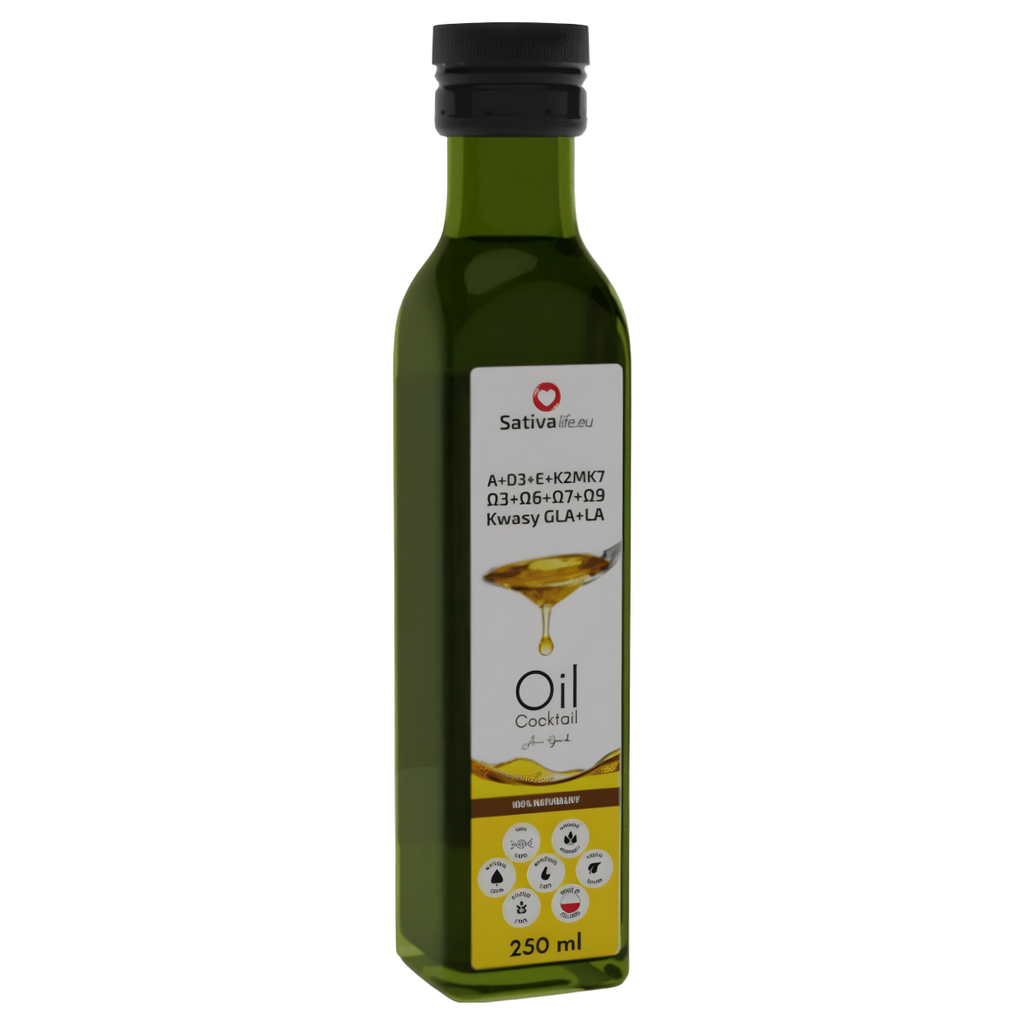 Oil Coctail Sativa Life - Kompleks olejów i witamin dla Twojego zdrowia - 250 ml
