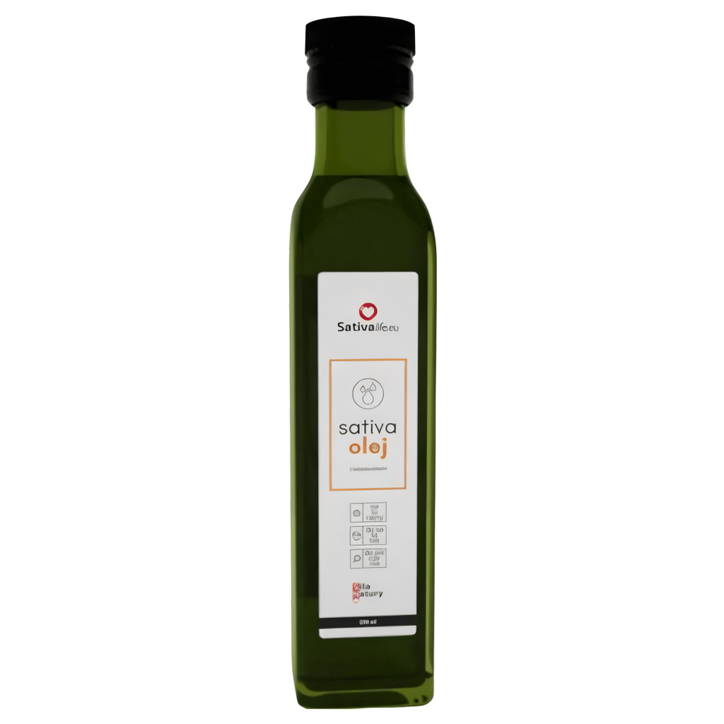 Olej Konopny Sativa Life - Naturalne kwasy omega 3-6-9 - 250 ml