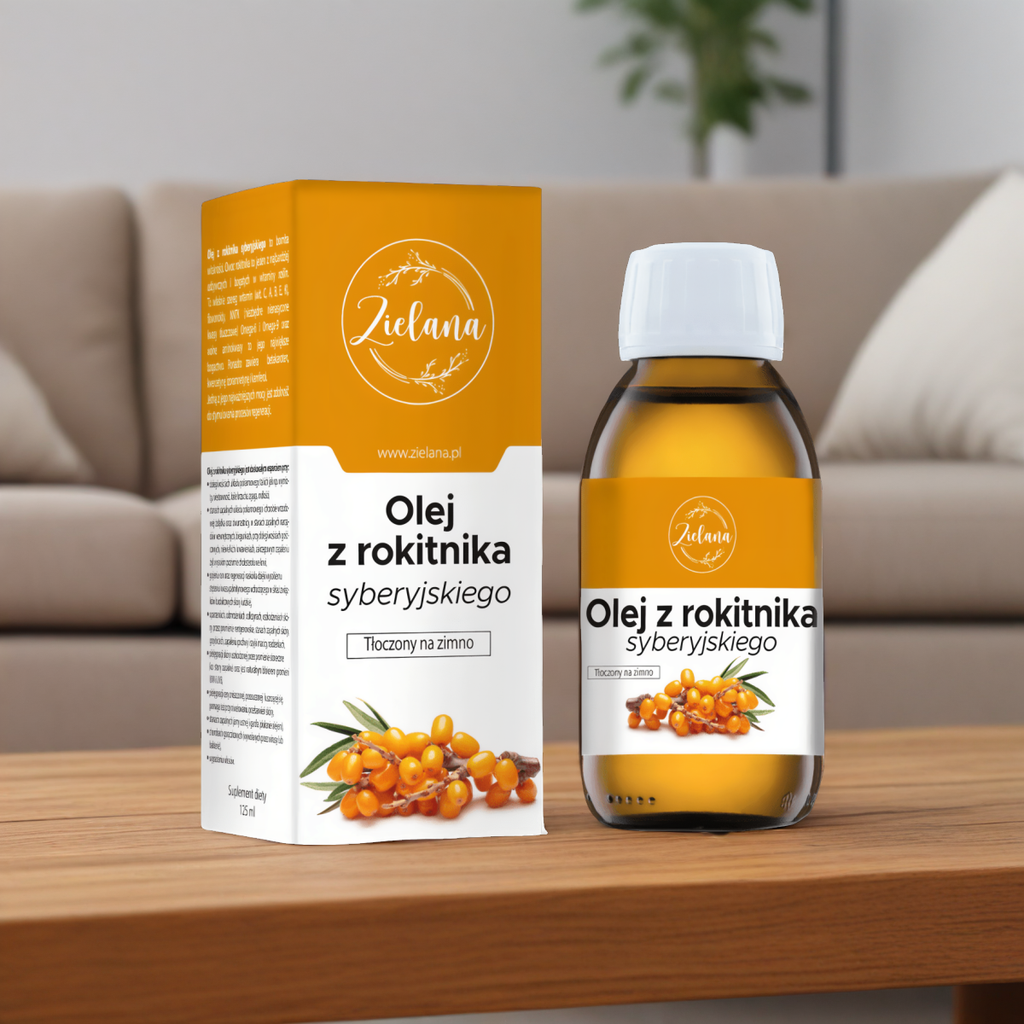 Olej z Rokitnika Zielana - Wspomaga układ odpornościowy - 125ml