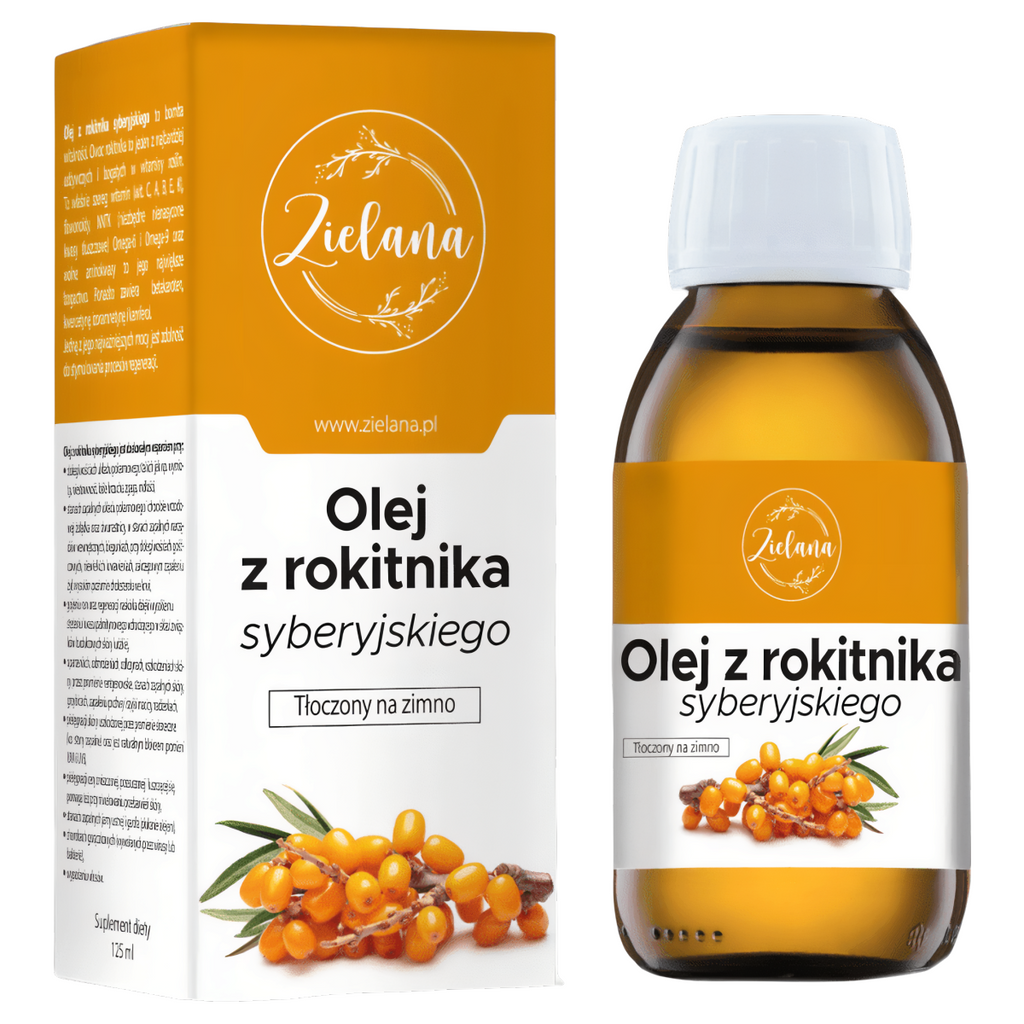 Olej z Rokitnika Zielana - Wspomaga układ odpornościowy - 125ml