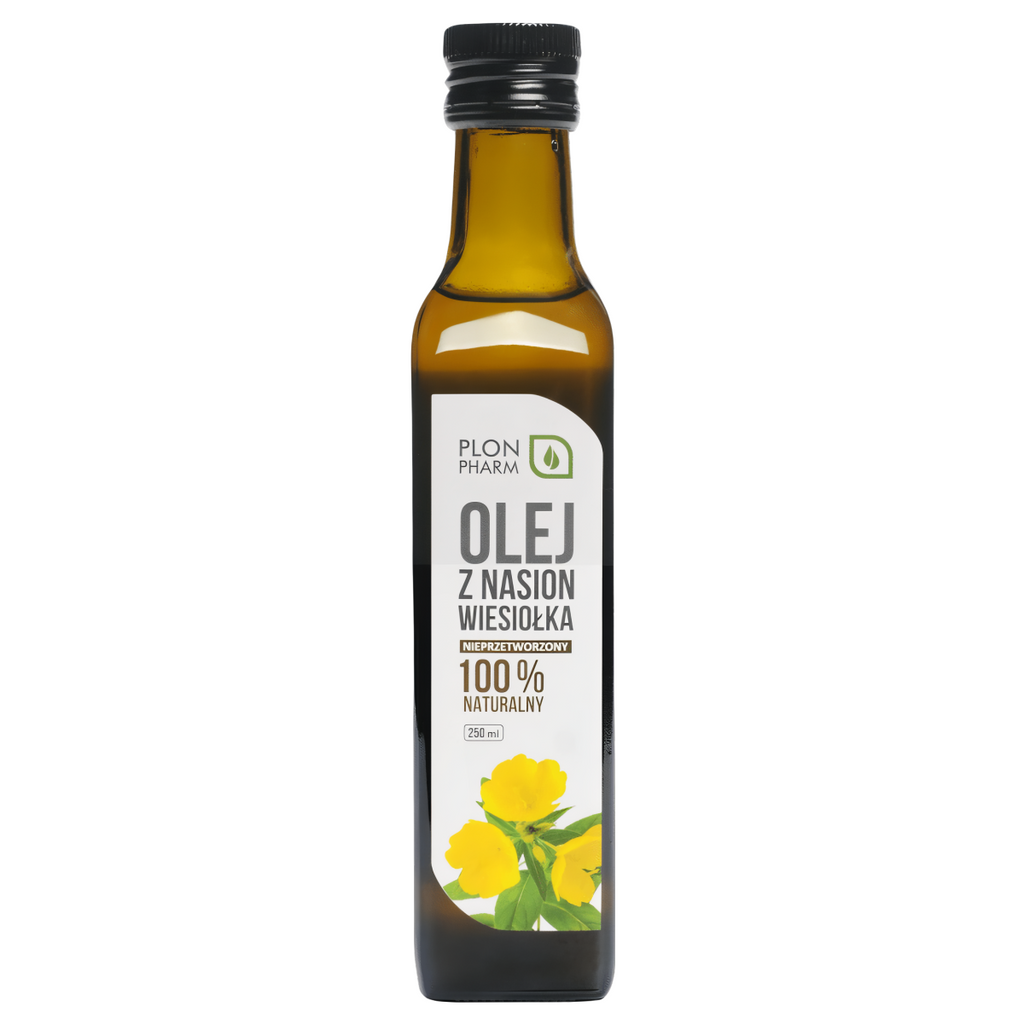 Olej z Wiesiołka Plon Pharm - Omega-6 Witamina E Naturalny - 250 ml
