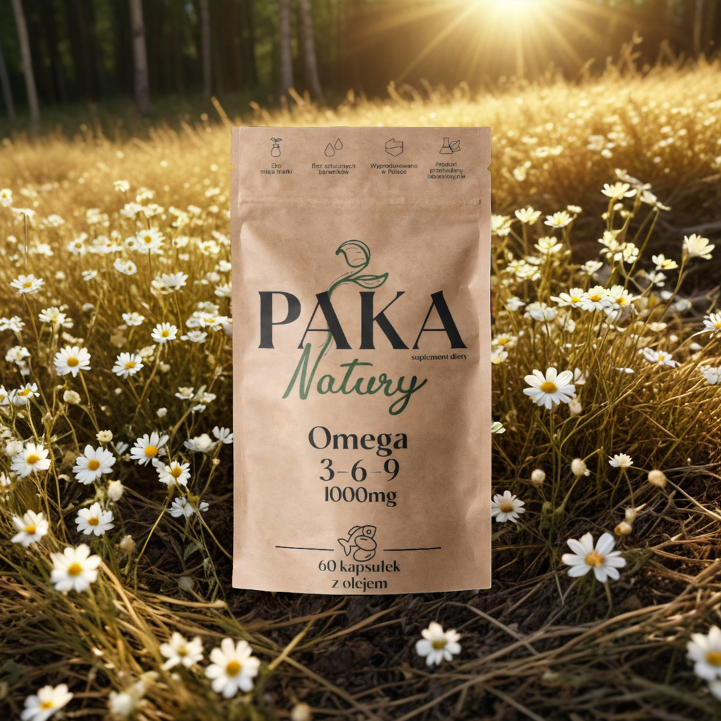 Omega 3-6-9 Paka Natury - Kwasy tłuszczowe Omega - 60 kapsułek miękkich