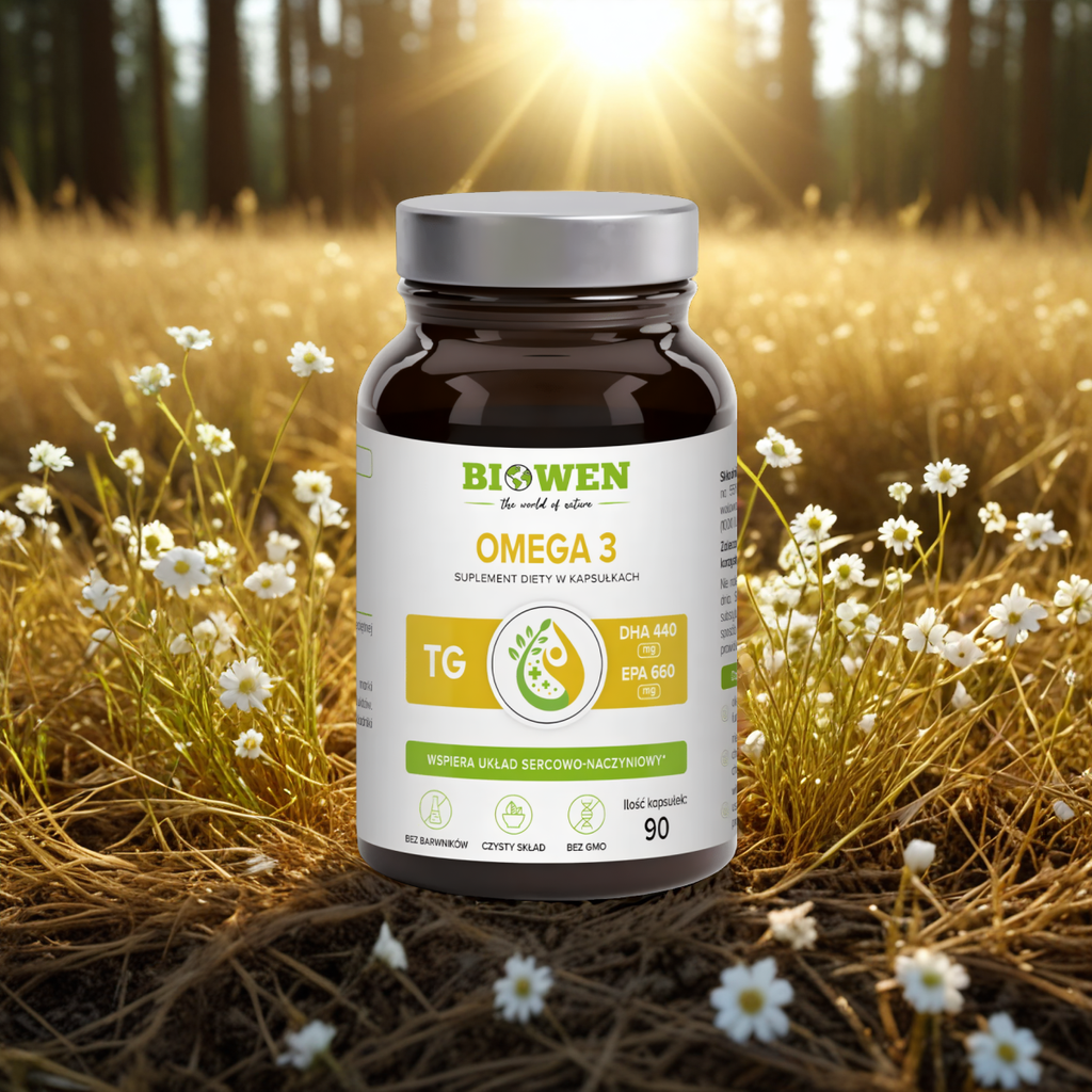 Omega 3 Biowen - Olej rybi z sardeli peruwiańskiej - 90 kapsułek