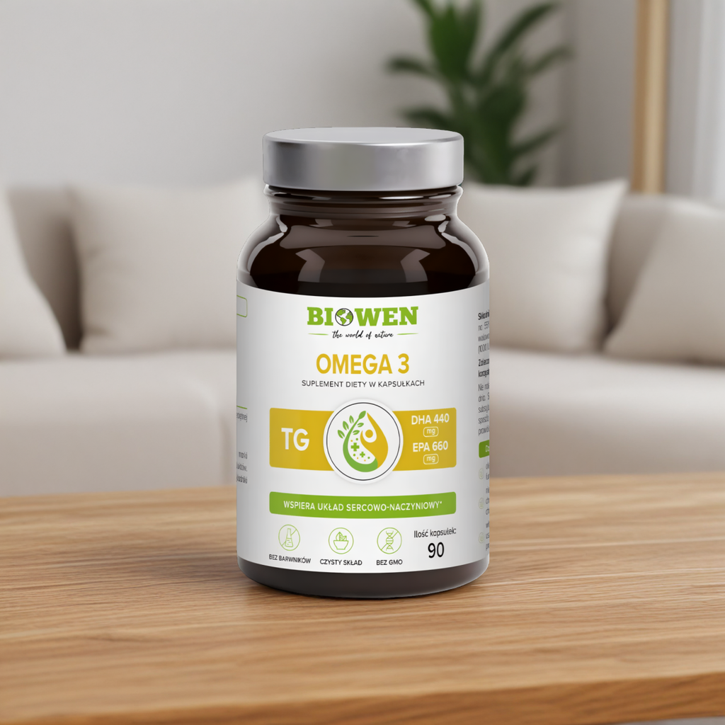Omega 3 Biowen - Olej rybi z sardeli peruwiańskiej - 90 kapsułek
