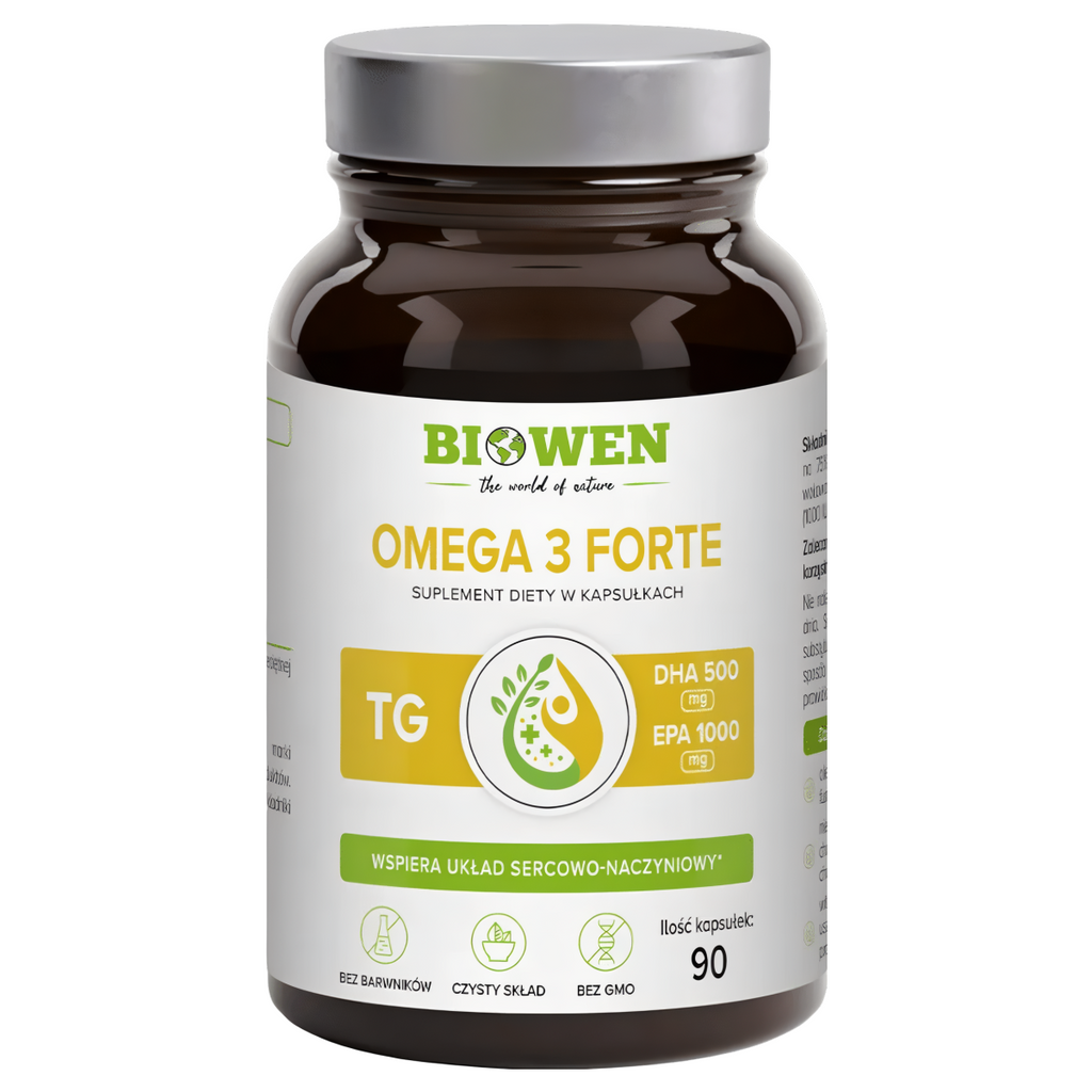 Omega 3 Forte Biowen - Wsparcie zdrowia - 90 kapsułek