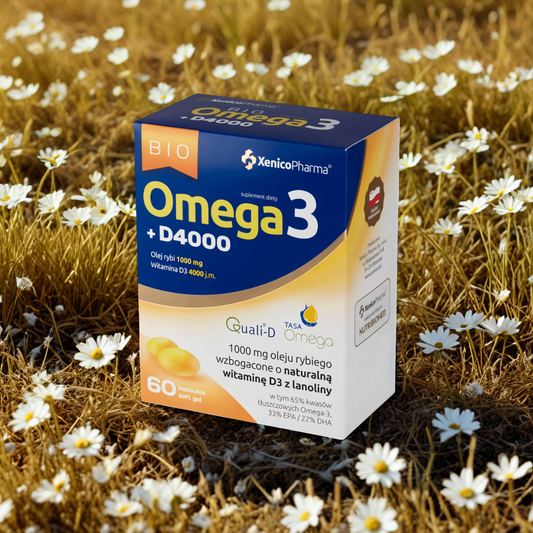 Omega3 D3 4000 Bio Xenico Pharma - Wsparcie organizmu 60 kapsułek
