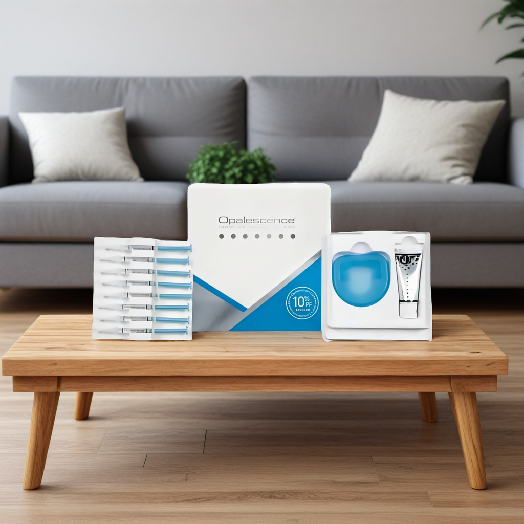 Opalescence PF 10% PA KIT Zestaw do wybielania zębów 8 strzykawek + pasta Original 28g + etui na nakładki (Smak: mieta)