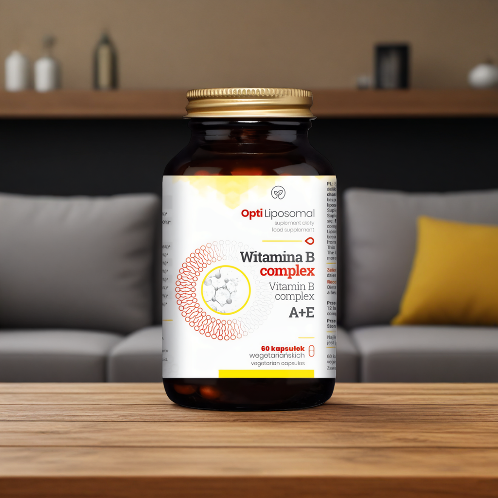 Opti Liposomal Witamina B Complex NaturDay – Witaminy z grupy B – 60 kapsułek wegetariańskich