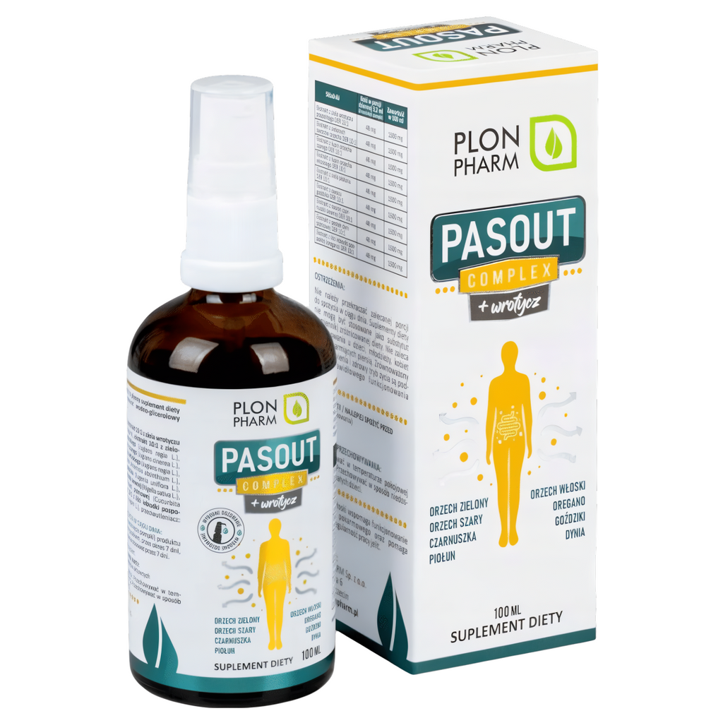 Pasout Complex + Wrotycz Plon Pharm - Ziołowa Formuła dla Twojego Ciała - 100ml