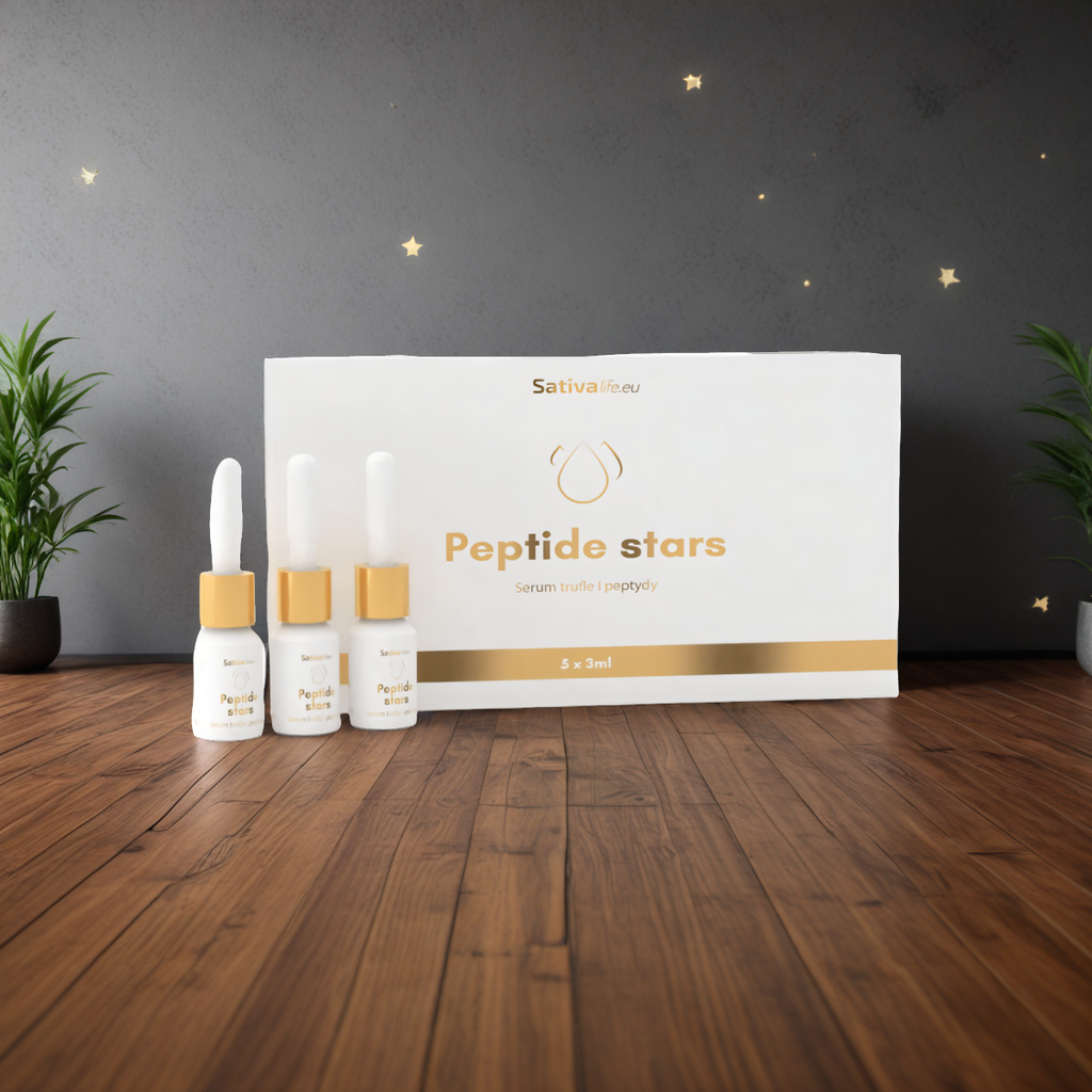 Peptide stars Sativa Life - Serum peptydowe z truflami - 5 x 3 ml