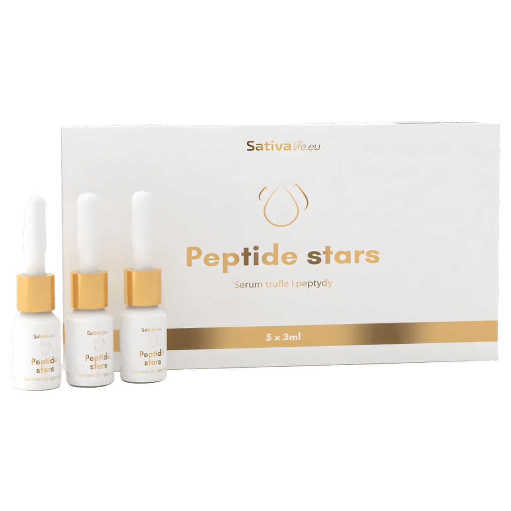 Peptide stars Sativa Life - Serum peptydowe z truflami - 5 x 3 ml