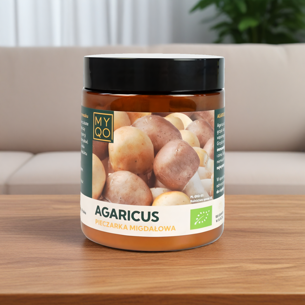 Pieczarka migdałowa Agaricus BIO MYQO 30% w proszku - 100 g