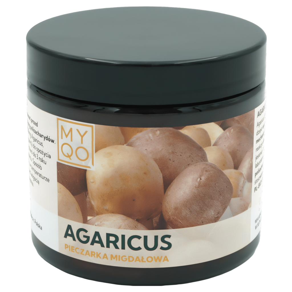 Pieczarka migdałowa Agaricus MYQO 500 mg 30% - 90 kapsuek (Kopia)