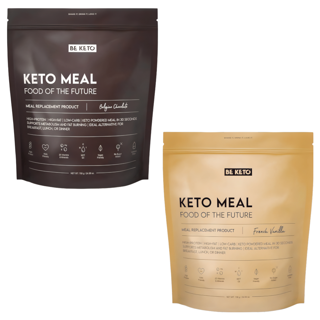 Posiłek keto BeKeto- Francuska Wanilia oraz Belgijska Czekolada - 700g (Smak: belgijska-czekolada)