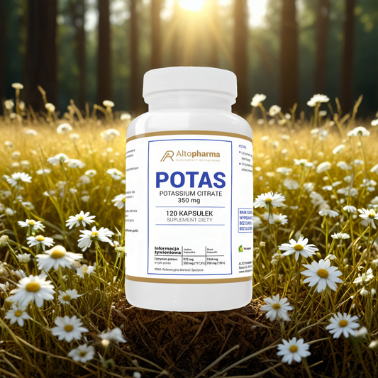 Potas cytrynian potasu Alto Pharma - Wsparcie dla organizmu - 120 kapsułek