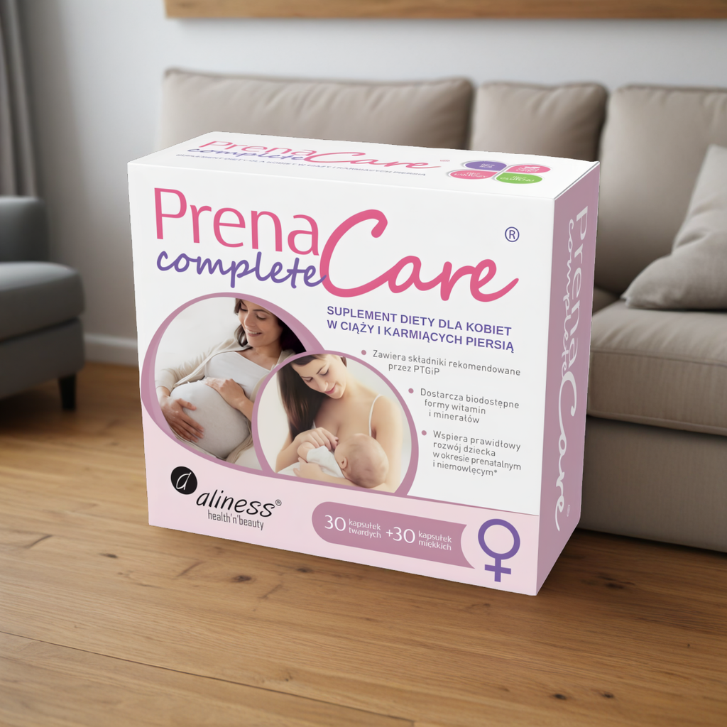 PrenaCare Complete Aliness – Suplement diety dla kobiet w ciąży – 30 kapsułek twardych + 30 kapsułek miękkich