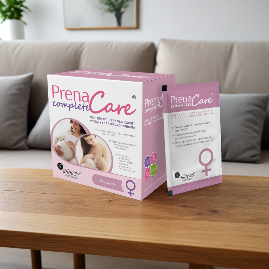 PrenaCare Complete Aliness - Suplement diety dla kobiet w ciąży i karmiących piersią - 30 saszetek