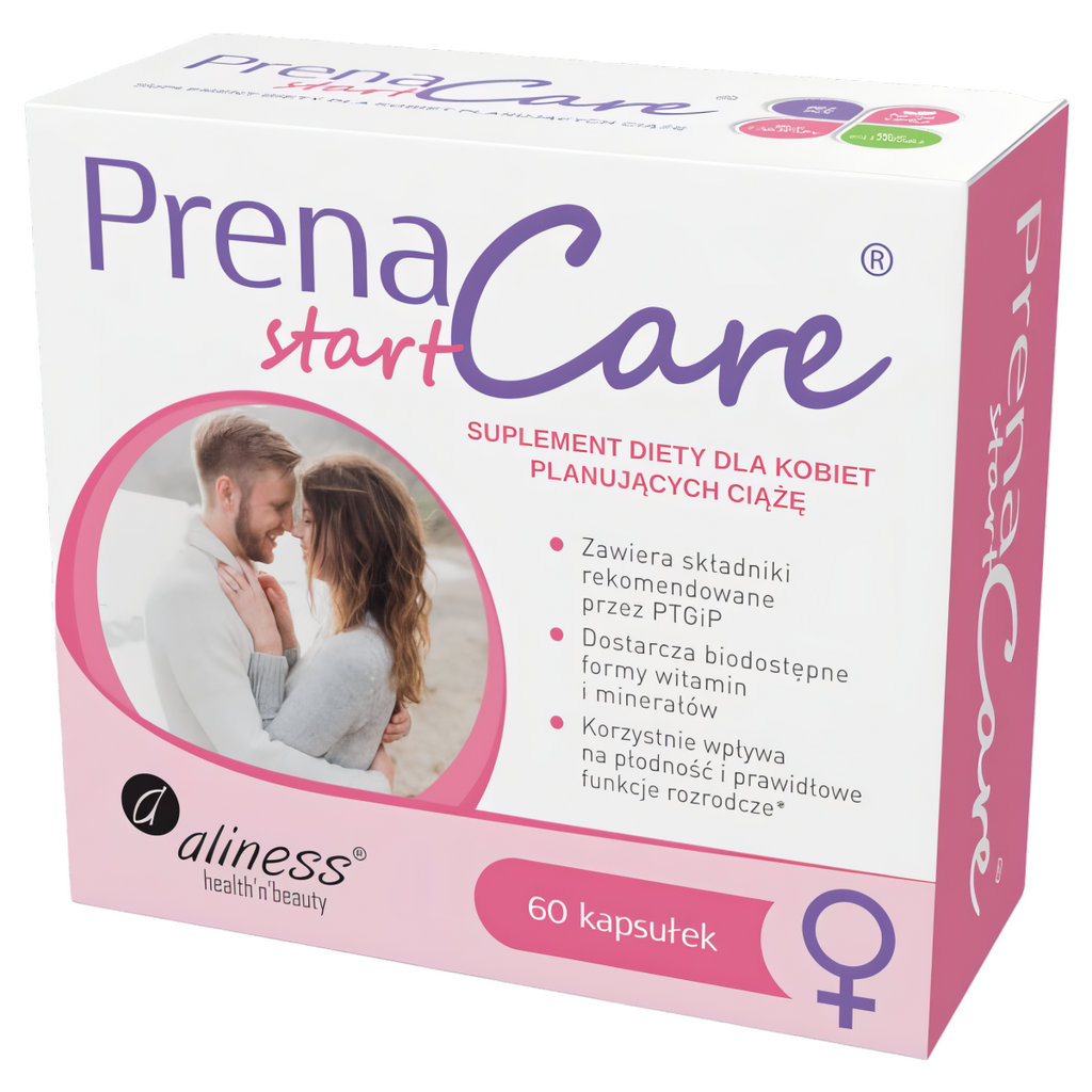 PrenaCare Start Aliness - Suplement diety dla kobiet planujących ciążę - 60 kapsułek