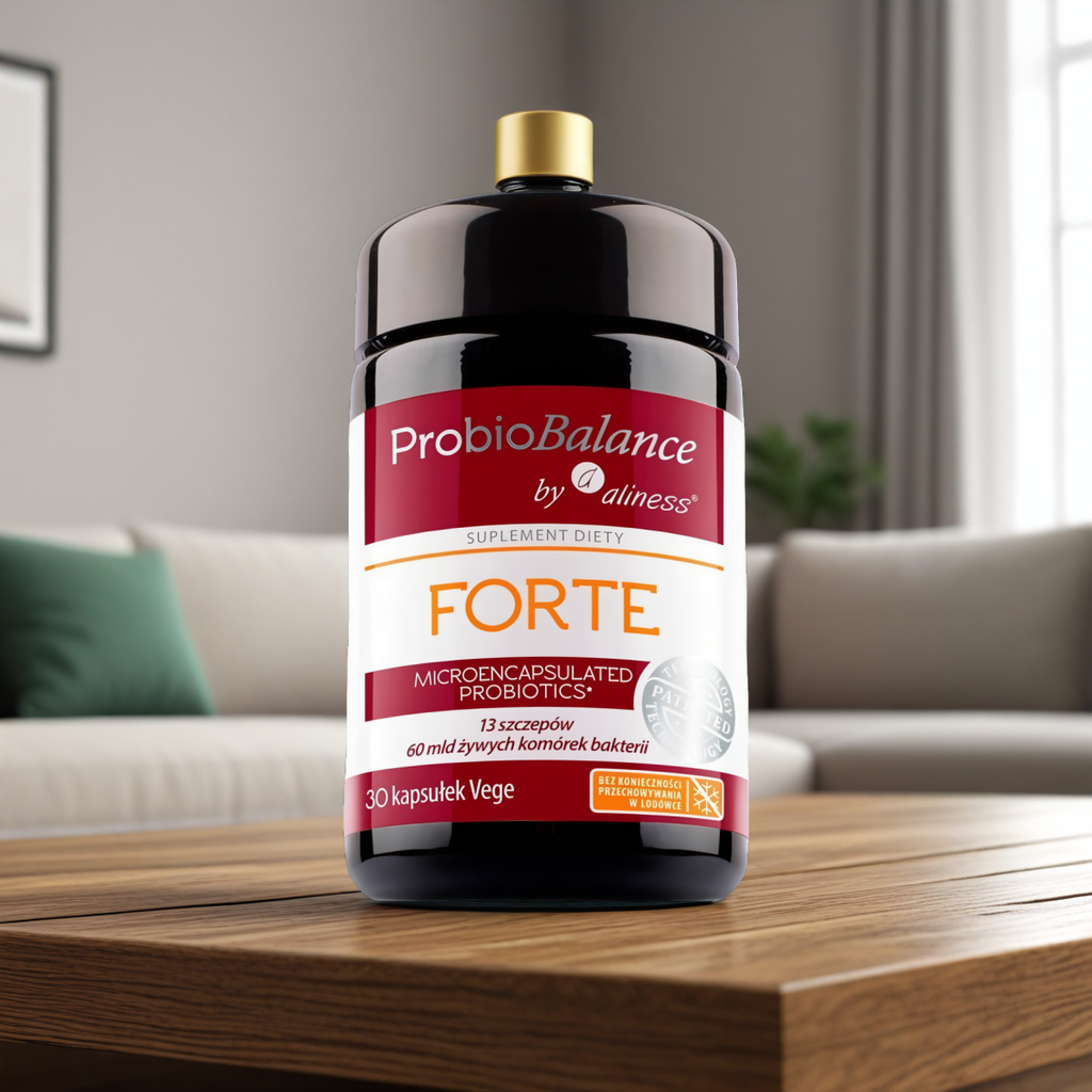 Probiotyk FORTE ProbioBalance Aliness 60 mld żywych komórek bakterii – 30 kapsułek Vege