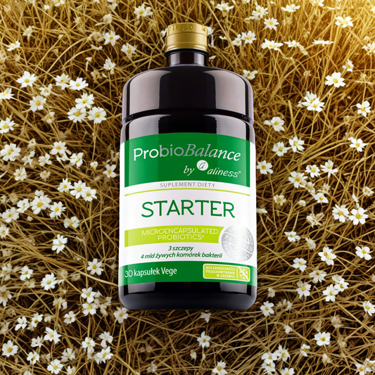 Probiotyk STARTER ProbioBalance Aliness 4 mld żywych komórek bakterii - 30 kapsułek Vege