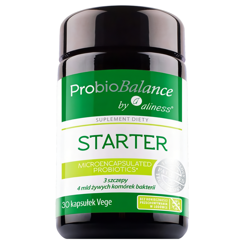 Probiotyk STARTER ProbioBalance Aliness 4 mld żywych komórek bakterii - 30 kapsułek Vege